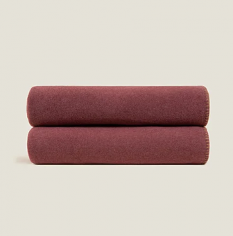 Плед "Frati SOFT VISCOSE BORDEAUX" бордовый 130*160