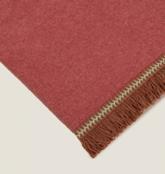 Плед "Frati SOFT BAMBOO LAVA" с тесьмой Rousseau красный 160*200