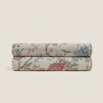 Плед "Frati SOFT BAMBOO BIRDS OF PARADISE BEIGE" бежевый 150*200