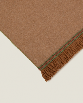 Плед "Frati SOFT BAMBOO BISCOTTO" с тесьмой Coco желто-коричневый 160*200
