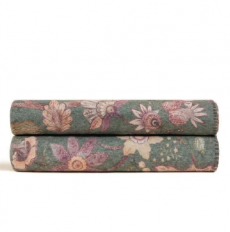 Плед "Frati SOFT BAMBOO ENGLISH MORRIS GREEN" зеленый 150*200