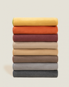 Плед "Frati SOFT VISCOSE CREMA" кремовый 160*200
