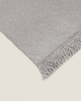 Плед "Frati SOFT BAMBOO GRIGIO PERLA" с тесьмой Matisse серый однотонный 160*200