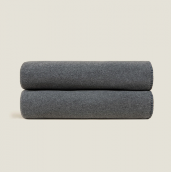 Плед "Frati SOFT VISCOSE ANTHRACITE" темно-серый 130*160